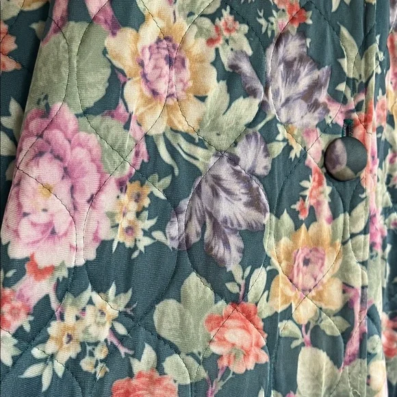Floral Quilted Long Robe - Picture 3 of 3